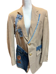 Denim Patchwork Blazer