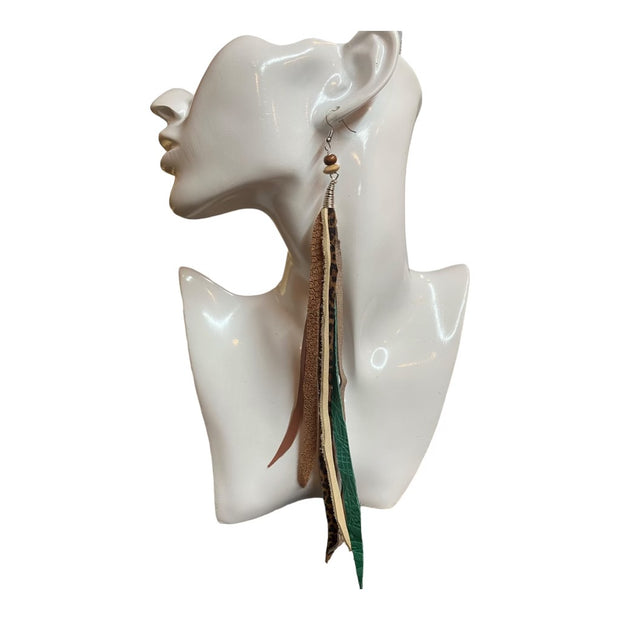 Fringe Leather Earrings