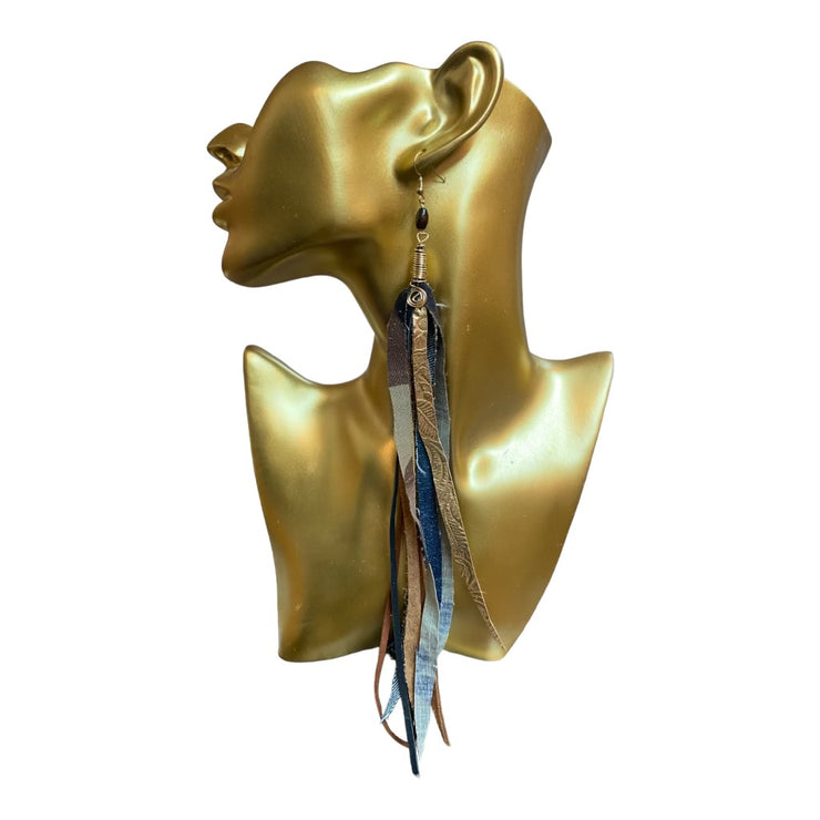 Fringe Leather Earrings