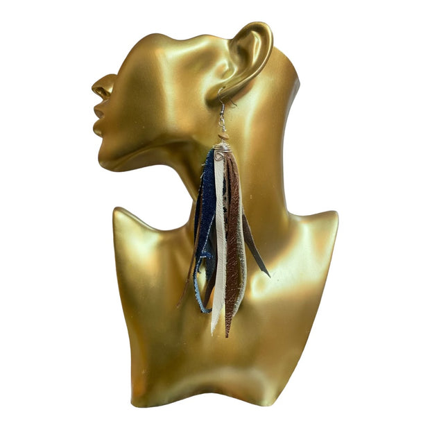 Fringe Leather Earrings