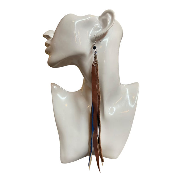 Fringe Leather Earrings